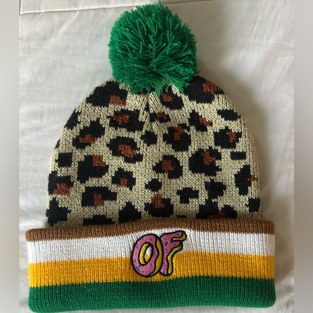 Leopard Print Odd Future beanie